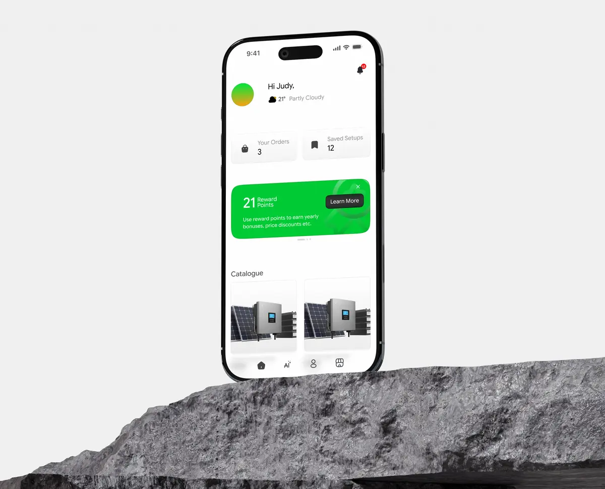 Joshville solar mobile app
